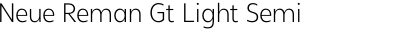 Neue Reman Gt Light Semi Condensed
